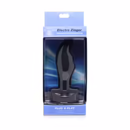 Zeus Electro Zinger релефен силиконов анален разширител за електростимулация, среден