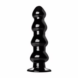 Master Series Four Stage Rocket PVC анално дилдо, черно, 32 см