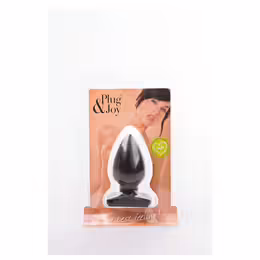 Buttplug and Joy анатомичен силиконов анален разширител, черен, M