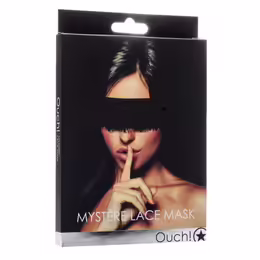 Mystere елегантна дантелена маска за очи, черна