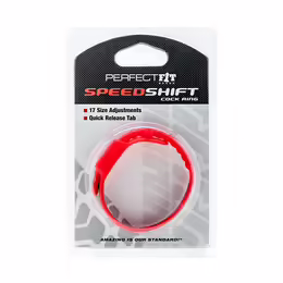Speed Shift регулируем пръстен за пенис, червен, универсален размер