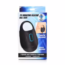 Master Series вибриращ силиконов пръстен за пенис, черен, USB
