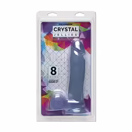 Crystal Jellies дилдо с вендуза, прозрачно, 20 см