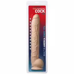 Rambone XL голямо дилдо с вендуза, черно, 38 см