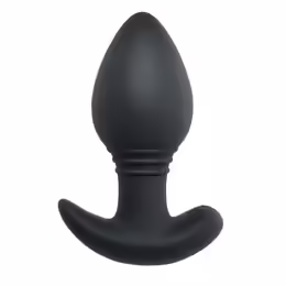 Plug and Play силиконов анален разширител, черен, 10 режима