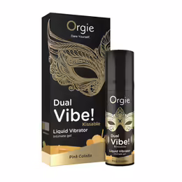 Dual Vibe ядлив интимен гел с вкус на пина колада, 15 мл