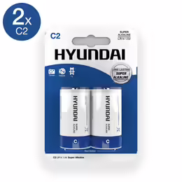Алкални батерии C, 1,5 V, LR14, 2 бр.