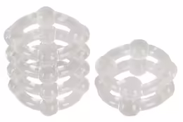 Looping комплект гъвкави силиконови пръстени, прозрачни, 2 бр., 2,5 см