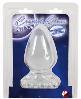 Plug & Joy прозрачен анален разширител за тренинг, PVC, 12,2 см