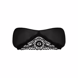Obsessive Satinia Elegant Black Satin Mask Adjustable Fit