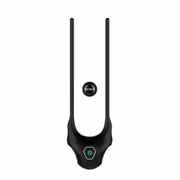 Nexus Forge Adjustable Vibrating Silicone Ring Black USB Rechargeable