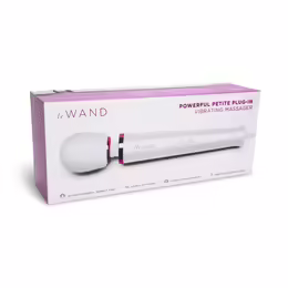 Le Wand Petite Plug-In Vibrating Massager White, 10 Speeds, Corded
