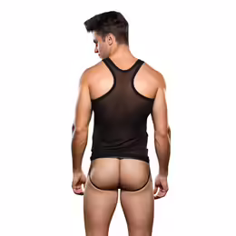 Envy SWAT Costume Set 2-Piece Mesh L/XL Grey Black