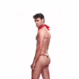 Envy Cowboy 2-Piece Costume Set with Fringe and Bandana M/L