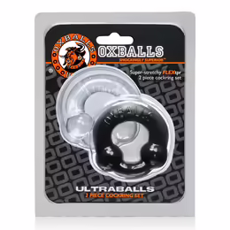 Oxballs Ultraballs Dual-Pack Adjustable Rings Black & Clear