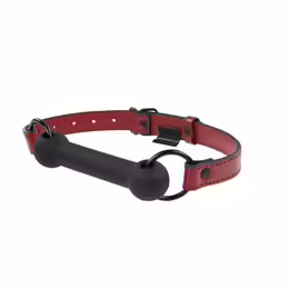Sportsheets Saffron Silicone Bit Gag Adjustable Vegan Leather Strap