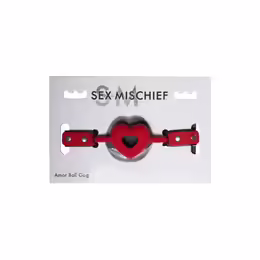 Sportsheets S&M Amor Adjustable Heart-Shaped Ball Gag Pink
