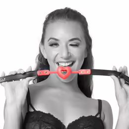 Sportsheets S&M Amor Adjustable Heart-Shaped Ball Gag Pink