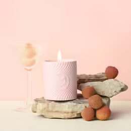HighOnLove Pink Lychee Martini Massage Candle 120g - Hemp & Coconut Oils