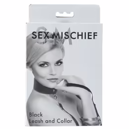 Sportsheets S&M Adjustable Black Collar with 48-inch Lead