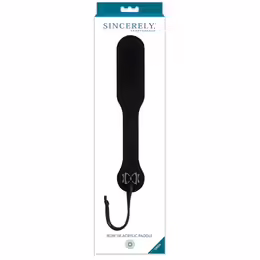 Sportsheets Sincerely Onyx Black Acrylic Bow Tie Impact Paddle 34cm