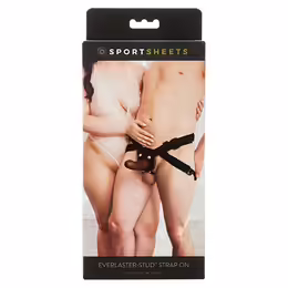 Sportsheets Everlaster Stud Harness - Adjustable Comfort System, Black