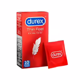 Durex Thin Feel Extra Thin Latex Condoms 10 pcs 56mm Comfort Fit