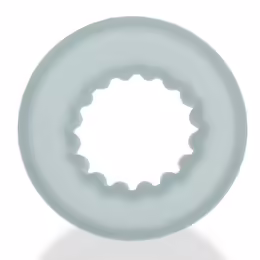 Oxballs AXIS Rib Griphold Comfort Ring Clear Ice Plus+Silicone 5 cm