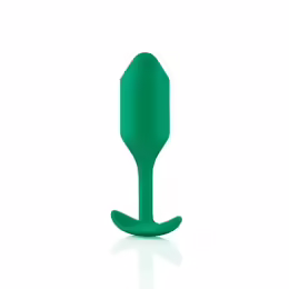 b-Vibe Snug Plug 2 Green Weighted Silicone Intimate Trainer 114g 3x11.4cm
