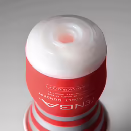 Tenga Original Vacuum Cup Medium Intimate Stimulation System Red-White