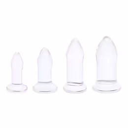 b-Vibe Glass Dilators Set 4-Piece - Borosilicate, Tapered, Multi-Size