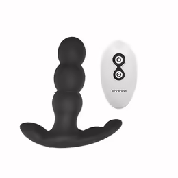 Nalone Pearl Black - Rotating Remote-Controlled Massager, 12.5 cm