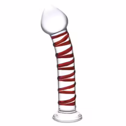 Glas Mr. Swirly Glass Model 20.3 cm - Spiral Textured, Curved Design