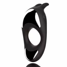 FeelzToys Zeus Black Dual Motor Silicone Intimate Ring, Waterproof