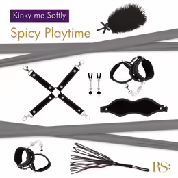 Rianne S Soiree Kinky Me Softly Black - Deluxe Sensual Accessory Set