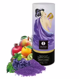 Shunga Bath Salts Exotic Fruits 500g - Dead Sea Crystals & Fragrant Candle