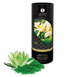 Shunga Bath Salts Lotus Flower 500g - Dead Sea Crystals, Sky Blue