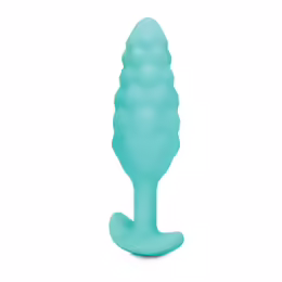 b-Vibe Texture Plug Bump Mint - Silicone Anal Plug with Vibrating Function