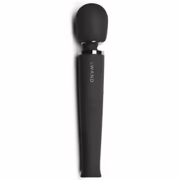 Le Wand Massager Black - Rechargeable Multi-Speed Silicone Wand