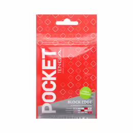 Tenga Pocket Series Block Edge Intimate Device, Compact Travel Size