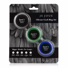 Je Joue Silicone Ring Set 3-Pack - Adjustable Soft Touch System