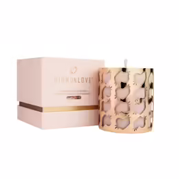 HighOnLove Massage Candle Rose Bud Scent 250ml with Cannabis Seed Oil