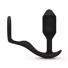 b-Vibe Snug & Tug Dual Sensation Silicone System 128g Black