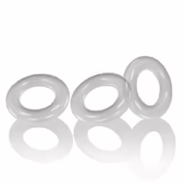 Oxballs Willy Rings 3-Pack Flexible Clear Anatomical Rings