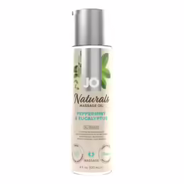 JO Naturals Aromatherapy Massage Oil Peppermint & Eucalyptus 120ml