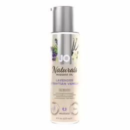 JO Naturals Massage Oil Lavender & Tahitian Vanilla 120ml - Vegan Formula