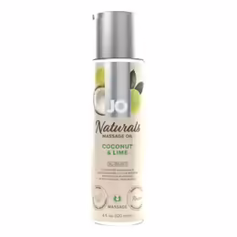 JO Naturals Massage Oil Coconut & Lime 120ml - Vegan Aromatherapy Care