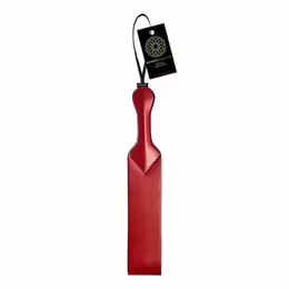 Sportsheets Saffron Loop Paddle - PU Leather Red-Black, Secure Grip