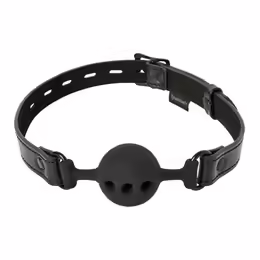 Sportsheets Saffron Adjustable Breathable Ball Gag Red PU Leather