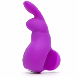 Happy Rabbit Mini Ears Intimate Vibe Purple Rechargeable Silicone 11.4cm
